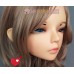 (TIAN)Crossdress Sweet Girl Resin Half Head Female Cartoon Character Kigurumi Mask With BJD Eyes Cosplay Anime Role Lolita Doll Mask